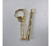 Soporte de exhibición de tartas multicapa de aleación de zinc de 23 niveles para bufés y banquetes (2 pisos dorados)