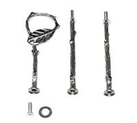 Soporte de exhibición de tartas multicapa de aleación de zinc de 23 niveles para bufés y banquetes (3 capas plateadas)