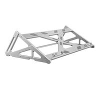 Soporte de exhibición de Teclado mecánico, Soporte de Teclado for Escritorio, con tapete Antideslizante, apilable, Estante de Almacenamiento de Teclado de aleación de Aluminio(White,Single Layer)