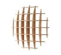 Soporte De Exhibición De Tetera De Madera Maciza Vintage, Estante De Pared De Madera, Estante De Exhibición Para Coleccionables, Fácil De Instalar, Estante De Almacenamiento De Pare(Size:100x14x100cm)