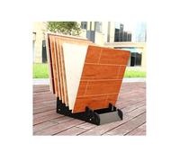 Soporte de exhibición for azulejos de tablero de fibra de densidad de 10/12 ranuras, estante minorista que ahorra espacio for azulejos, muestras de cerámica y más, perfecto(L)