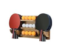 Soporte de exhibición genérico - Multi-Slot Table Tennis Organizer, High Capacity Storage Rack, Compact Holder, Upright Design | Pong for Home, Club, Training Room