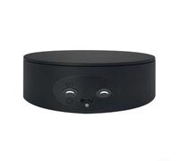 Soporte de exhibición giratorio, 13 cm tocadiscos eléctrico para fotografía, modelo de joyería, plataforma giratoria de 360 grados, carga de 2-5 kg, sin batería (negro)