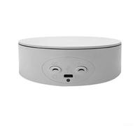 Soporte de exhibición giratorio giratorio eléctrico Plataforma, Soporte de exhibición giratorio para varios productos en salón o tienda, Límite de peso 5 Kg (blanco)