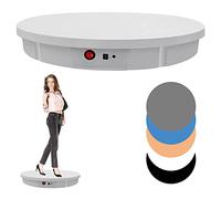 Soporte de exhibición giratorio motorizado con control remoto para fotografía de productos, incluye 5 fondos de PVC para exhibición profesional