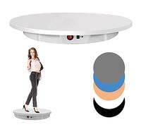 Soporte de exhibición giratorio motorizado con control remoto para fotografía de productos, incluye 5 fondos de PVC para exhibición profesional