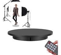 Soporte de exhibición giratorio motorizado eléctrico con control remoto, 60 cm, capacidad de 150 kg, plataforma giratoria automática, para imágenes de 360 grados, visualización del producto, color