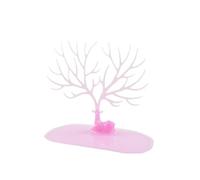Soporte de exhibición joyería plástico con forma árbol y pájaro, disponible en 3 colores. Organizador moda tipo torre for pendientes, collares, anillos pulseras(14)