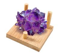 Soporte de exhibición mineral, pequeño establo decorativo natural | pequeño soporte de exhibición coleccionable | para el hogar, oficina, tienda, museo, reloj de bolsillo