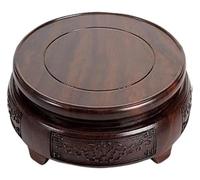 Soporte de exhibición Ornamento, Soporte Base Maceta Madera, Planta, Elevador jardín, florero Redondo Tallado, Flor Buda, Soportes elevadores Cuadrados