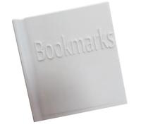 Soporte de exhibición para marcadores de libros, organizador de escritorio para ahorrar espacio, contenedor de almacenamiento para amantes de los libros, escritores, 85 x 85 mm, decoración artística