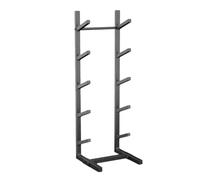 Soporte de exhibición para monopatín con colgador para esterilla de yoga, estante de suelo que ahorra espacio para gimnasio en casa y organización de estudio