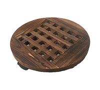 Soporte de exhibición para Plantas con Pedestal y Ruedas giratorias fáciles de Mover, Bandeja Redonda móvil para macetas, Paleta para Exteriores, Interiores, árboles, Flores, macetas, bonsáis (PE