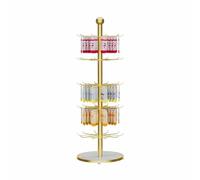 Soporte de exhibición para ropa interior, estante de 3 niveles con ganchos para calcetines, joyas, llaveros y sombreros, perfecto para comercialización organizada, 50 x 130 cm