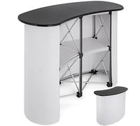 Soporte de exhibición portátil, podio de presentación, exhibición de carteles de ferias, soporte de mesa con bolsillo de pared, instalación rápida en 5-10 días, ideal para eventos de marketing