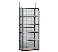 Soporte de exhibición resistente para aperitivos y productos de panadería, ideal para vitrinas, ferias comerciales y mercados