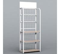 Soporte de exhibición resistente para aperitivos y productos de panadería, ideal para vitrinas, ferias comerciales y mercados