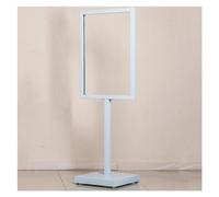 Soporte De Exhibición Titular De La Señal, De Pie Soporte Para Cartel Para Centros Comerciales Negocio Comercio Espectáculo Oficina, Exterior Cartelera Estante De Exhibición Con Ruedas ( Color : White