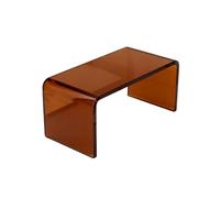 Soporte de exhibición vertical de acrílico, mesa auxiliar en forma de C, multicolor, varios tamaños(Brown,42.5 * 26.6 * 40cm)