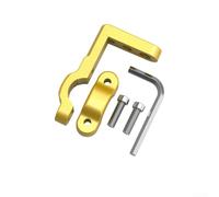 Soporte de expansión de aluminio para manillar de motocicleta para luces auxiliares y dispositivos de navegación que mejora la seguridad y comodidad en los paseos (dorado)