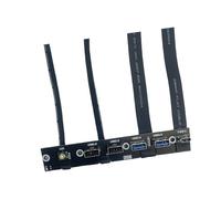 Soporte de expansión frontal para computadora, 5 puertos USB, 20G, tipo C, interruptores de control LED para carcasa de PC, accesorios de escritorio