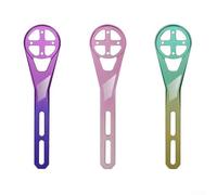 Soporte de extensión de aleación de aluminio resistente y ligero para ordenador de bicicleta para Garmin e igpsport, ajustable para adaptarse a varias configuraciones de manillar (verde)