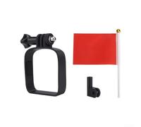 Soporte de extensión de bandera para Potensic Atom 3, soporte ligero impreso en 3D con bandera colorida para visibilidad al aire libre y visualización personalizada, kit de accesorios negro