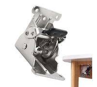 Soporte de extensión de bloqueo, patas de mesa plegables, férula plegable de ángulo recto con tornillos - soportes de patas plegables robustos, soporte para mesa de extensión, pie de cama