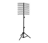 Soporte de extensión de cabello ajustable en altura con 120 pinzas para trenzar el cabello, con herramientas de trenzado para estilistas, soporte de extensión