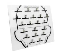 Soporte de extensión de cabello - Plato separador de acrílico, fijación de peluca de clip, salón de belleza y estilo doméstico - herramientas de ayuda GUS -, guirnaldas y suministro