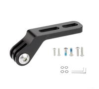 Soporte de extensión de luz de bicicleta de aleación de aluminio para cámaras deportivas y computadoras de ciclismo, soporte de montaje CNC robusto con diseño de instalación centrado para bicicletas