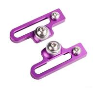 Soporte de extensión de pinza de freno para bicicletas plegables 406 451, compatibilidad de ruedas, construcción de aleación de aluminio, mecanizado CNC (morado)