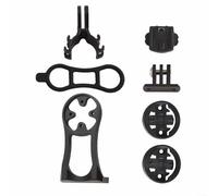 Soporte de extensión de vástago compatible con Garmin para Edge para computadoras de bicicleta Bryton y cámaras deportivas en carretera o MTB (negro)