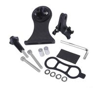 Soporte de extensión de vástago de bicicleta de fibra de carbono para Garmin Edge 130/200/500/520/820/1000, Rider 30/40/330/410/530, serie CC - Carbono ligero 3K, 150g, diseño aerodinámico (para Wahoo