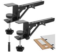 Soporte de Extensión Escritorio Clip Lateral Plegable para Teclado de Metal | 8zoll 2Pz Abrazadera Lateral de Bandeja de Teclado Computadora Ajustable Estante de Soporte de Placa de Extensión