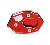 Soporte De Extensión Pie Placa Soporte Ampliación Lateral Para ZX6R ZX10R Z650 Z800 Z900/RS Z1000 Para NINJA 650R 1000 ER6N ER6F Almohadilla Soporte Motocicleta(ROJO)