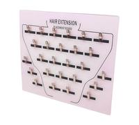 Soporte de extensión - tarjeta de separación de pelo estilo | Plato de almacenamiento de guirnaldas con clip para trasplante de peluca, sección y pantalla para el hogar y uso del salón