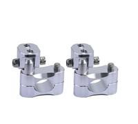 soporte de faro Soporte Universal para foco de motocicleta, soporte para faro modificado, abrazadera Clip, luz intermitente(26-32mm silver 1Pair)