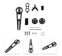 Soporte de fibra de carbono para computadora de bicicleta para Garmin con extensión de cámara de acción, soporte integrado para manillar GPS para bicicleta de carretera accesorio de luz delantera (ET