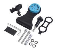 Soporte de fibra de carbono para extensión de vástago de bicicleta, soporte de computadora para Garmin Edge 130/520/820/1000 y para Bryton Rider 310/410/530 Series ligero 3K Carbon Road and Mountain