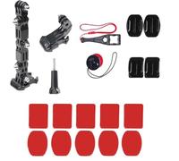 Soporte de fijación de Barbilla de Casco Soporte de cámara Deportiva de extensión de Polo de Montaje de Motocicleta para GoPro Max2 / hero13