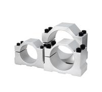 Soporte de fijación de eje de aluminio, Soporte de abrazadera de husillo CNC de aluminio, diámetro interior de 48-80mm for 800W-2.2KW con 4 tornillos(54mm)