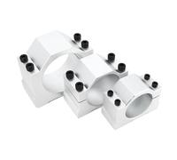Soporte de fijación de eje de aluminio, Soporte de montaje de abrazadera de husillo 52-80 mm 4 tornillos for motor de fresado CNC de 400 W-2,2 kW(65mm)