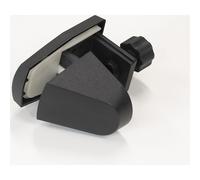 Soporte de fijación para lunas separadoras, para una sola mesa, UE 2 unid., negro