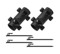 Soporte de fijación para tienda de campaña, soporte para caña de toldo resistente al viento, soporte portátil para caña de sombra al aire libre para pesca, senderismo, camping