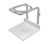 Soporte de filtro de café ajustable de aleación de aluminio para verter sobre el embudo estable, compatible con OREA y filtros estándar, altura ajustable de 92 a 139 mm, plata