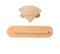 Soporte de filtro de café cónico, metal de madera, 14 x 3,5 cm, dispensador de papel de pared, dispensador de filtro de café para montaje en pared, para encimera de cocina, bar y organización del