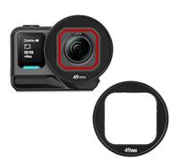 Soporte de filtro para Insta360 Ace Pro 2, soporte de filtro de metal, marco protector de lente de cámara, soporte adaptador de montaje para accesorios Insta 360 Ace Pro (49 mm)