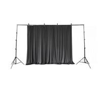 Soporte de fondo ajustable para fondo fotográfico, soporte de lienzo, sistema de fondo multifuncional, construcción de trípode, para fiestas, eventos, bodas, fotografía, 2,8 x 3 m