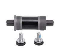 Soporte de fondo de bicicleta doble rodamiento husillo de acero al carbono rodamientos de acero inoxidable tornillos resistentes al agua para bicicleta de carretera fijada bicicleta (118 mm)